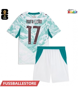 Günstige Portugal Rafael Leao #17 Auswärts Trikotsatzt Kinder WM 2026 Kurzarm (+ Kurze Hosen)